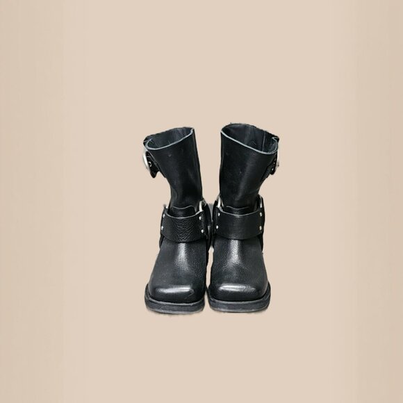 Dorothee Schumacher Black Leather Short Biker Boot - Picture 4 of 4